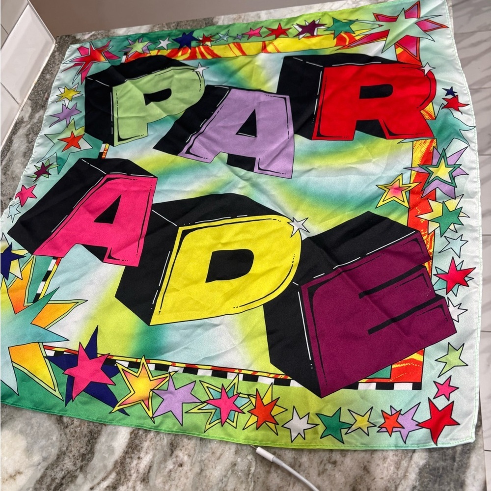 Parade silk scarf - Picture 4 of 6